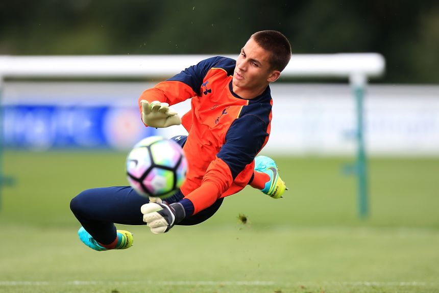 Whiteman in action for Tottenham Hotspur's reserves on August 22, 2016.