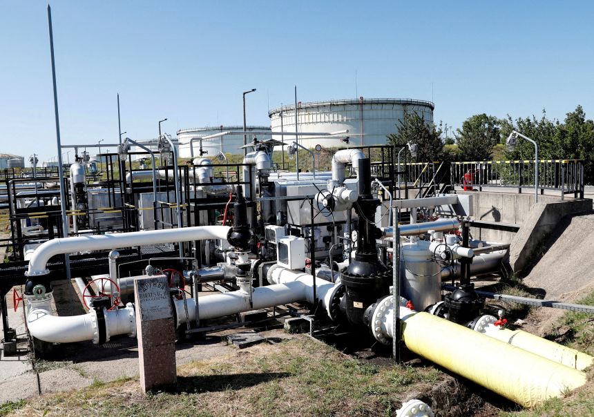 Russia accounted for more than 90% of Hungary's crude oil imports last year. Much of the oil transits through the Druzhba pipeline between Hungary and Russia.