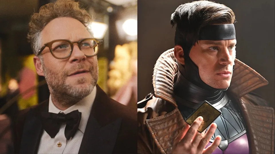  Seth Rogen as Matt Remick in The Studio, and Channing Tatum as Gambit in Deadpool & Wolverine. 