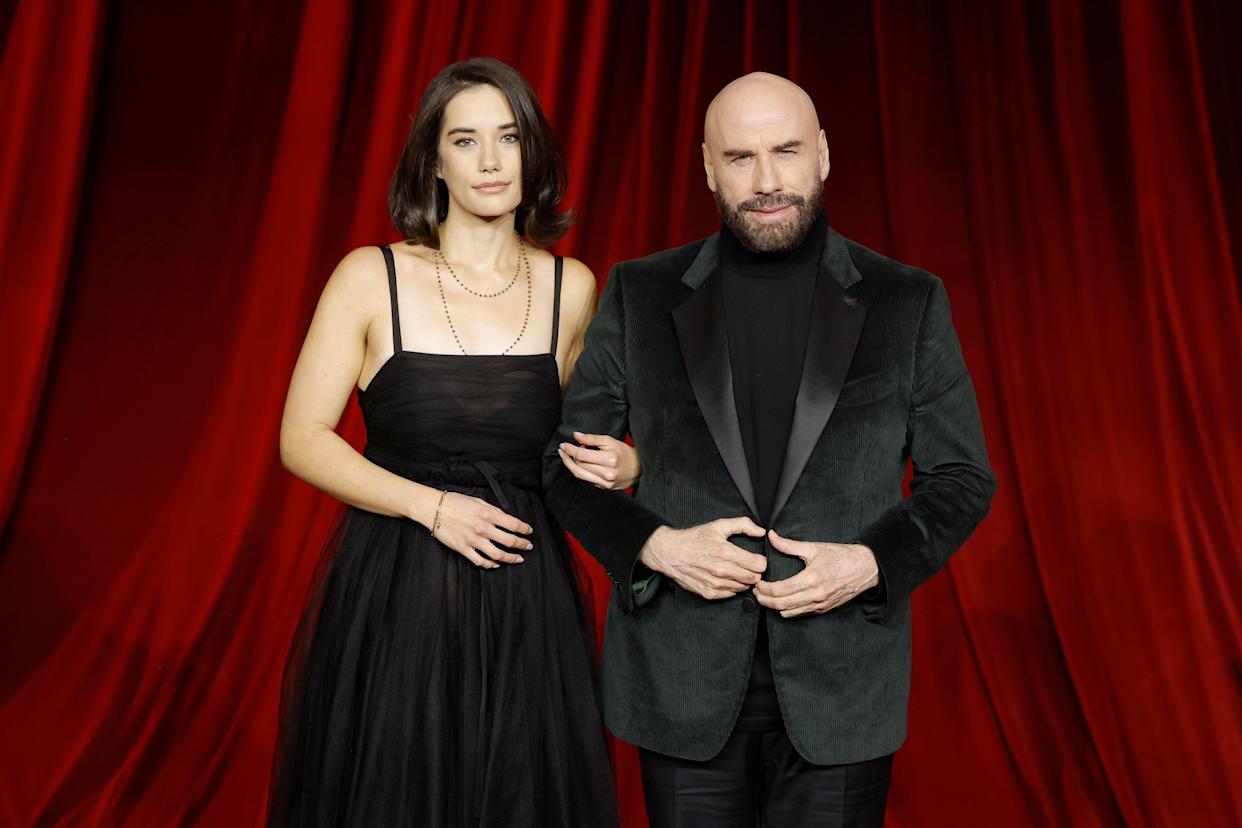 Ella Bleu Travolta and John Travolta attend the Academy Museum of Motion Pictures 4th Annual Gala in Partnership with Rolex at Academy Museum of Motion Pictures on Oct. 19, 2024, in Los Angeles.