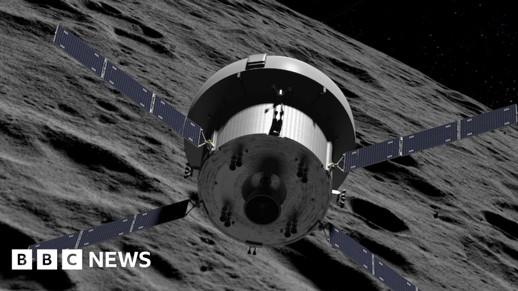 Artemis Moon fly-by breaks record for human flight from Earth - BBC