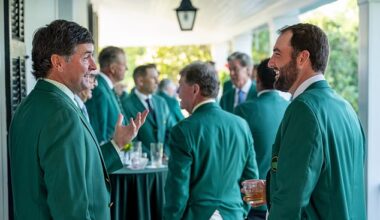 Two-time Masters winner Scottie Scheffler (right) rarely gets a bad review at Augusta National. But there was one evening three years ago when his choices didn¿t play so well to the gallery