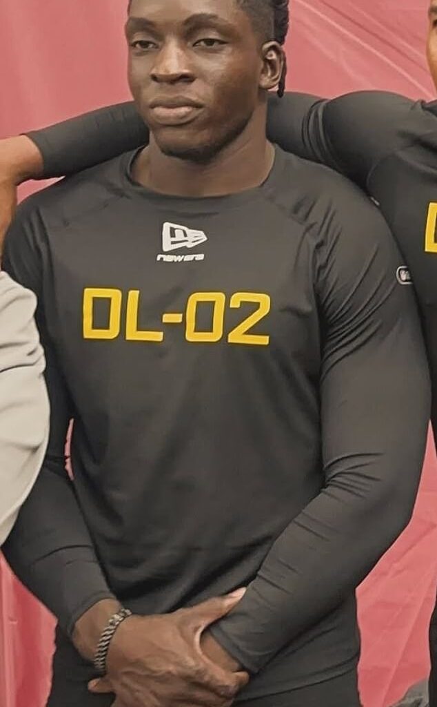 Nigerian prospect Uar Bernard has gone viral ahead of the NFL Draft later this month