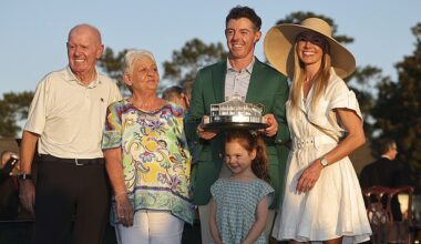 Rory McIlroy's parents, Gerry and Rosie, emotionally watched their son win a second Masters