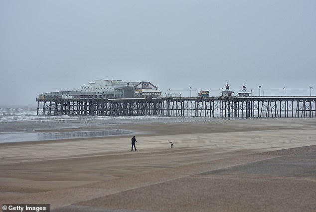 Blackpool's North Pier is a popular attraction - less due to the sea and more to the attractions nearby