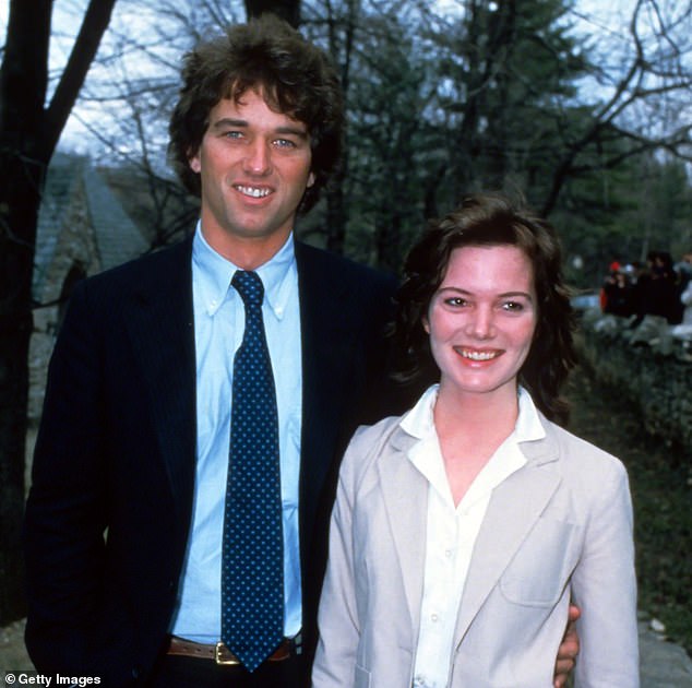 Kennedy struck up a relationship with Mary in 1993, while still married to his first wife, Emily Black (pictured here). By 1994 Mary was pregnant, so Kennedy petitioned for divorce from Emily, after 12 years of marriage and two children