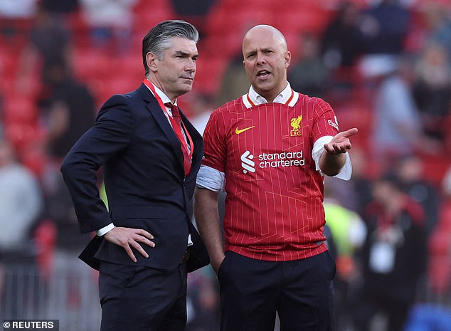 Richard Hughes (left) had been subject to interest from Saudi Arabia but looks set to stay at Anfield