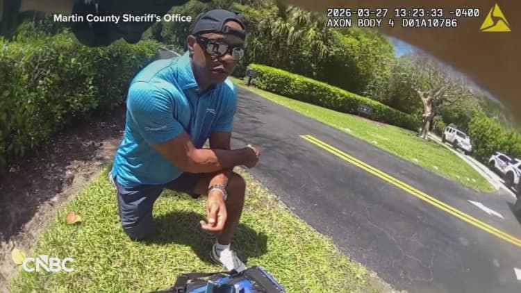 Police body cam footage of Tiger Woods DUI arrest released
