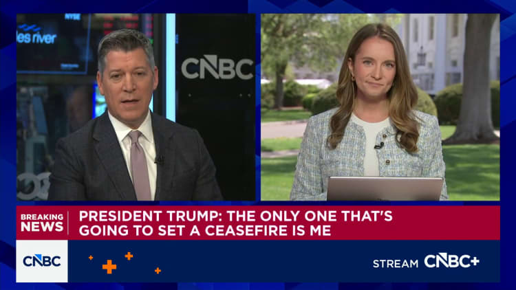 President Trump: 'The only one that's going to set a ceasefire is me'