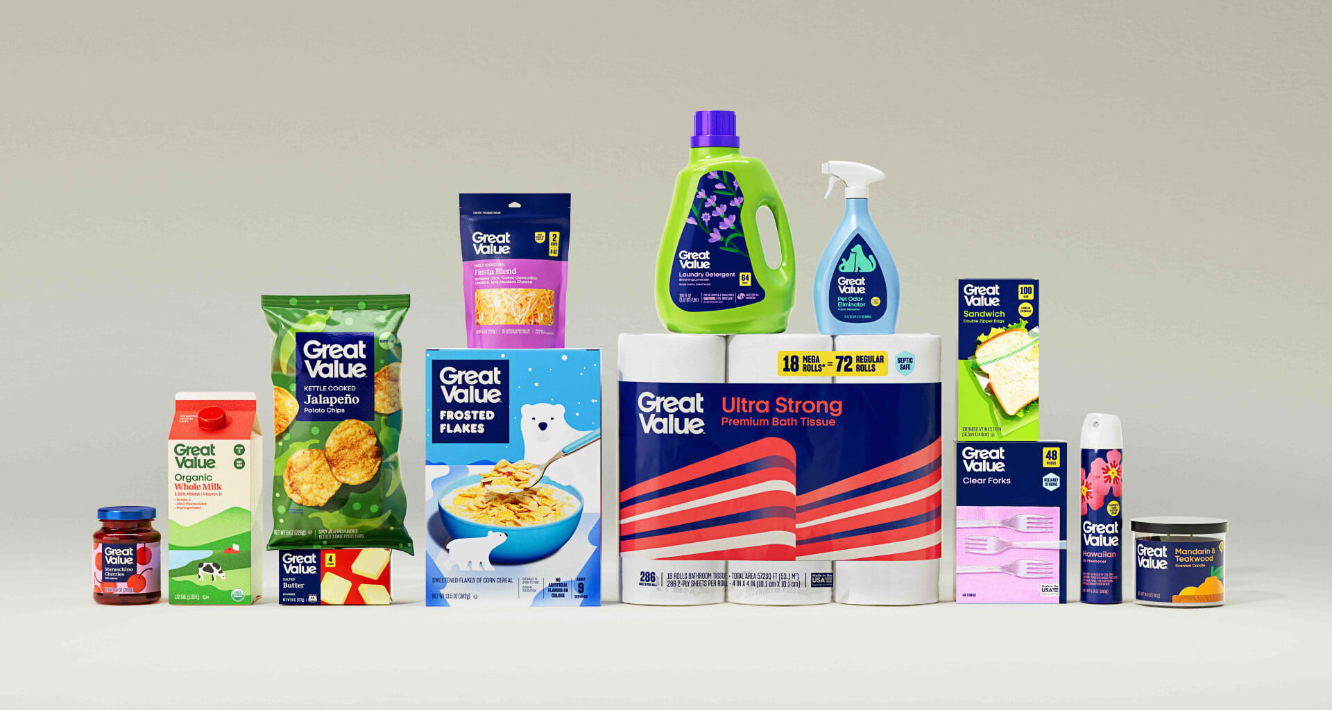 Walmart redesigns Great Value private label brand