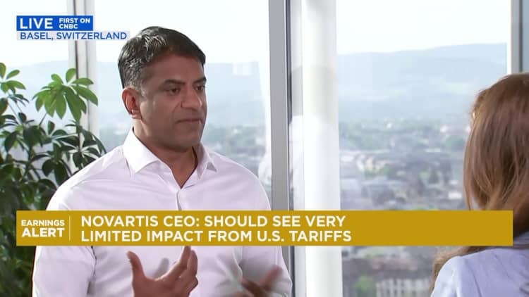 The reality of MFN drug pricing is going to set in over 'next 18 months,' says Novartis CEO