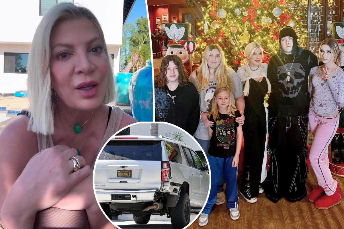 Tori Spelling breaks her silence on car crash that sent 7 kids to hospital