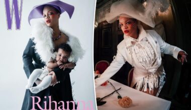 Rihanna covers W Magazine with baby Rocki Irish in Dior Haute Couture
