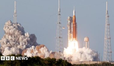 Artemis II: Nasa mission takes off heading on historic trip around Moon- watch and follow live