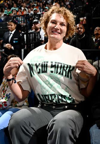 Sue Wicks at a 2023 WNBA playoffs gameCredit: David Dow/NBAE via Getty