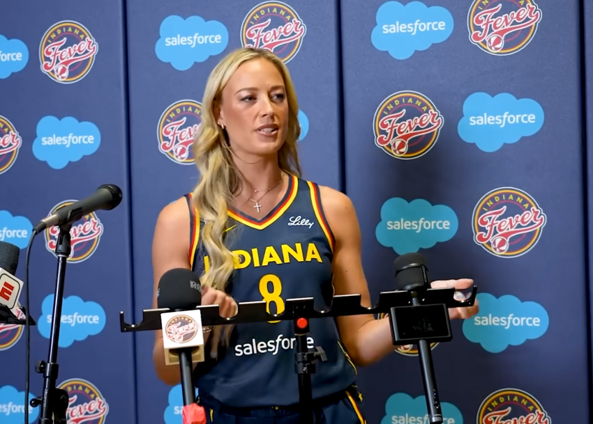 Sophie Cunningham is a veteran guard for the Indiana Fever in the WNBA.