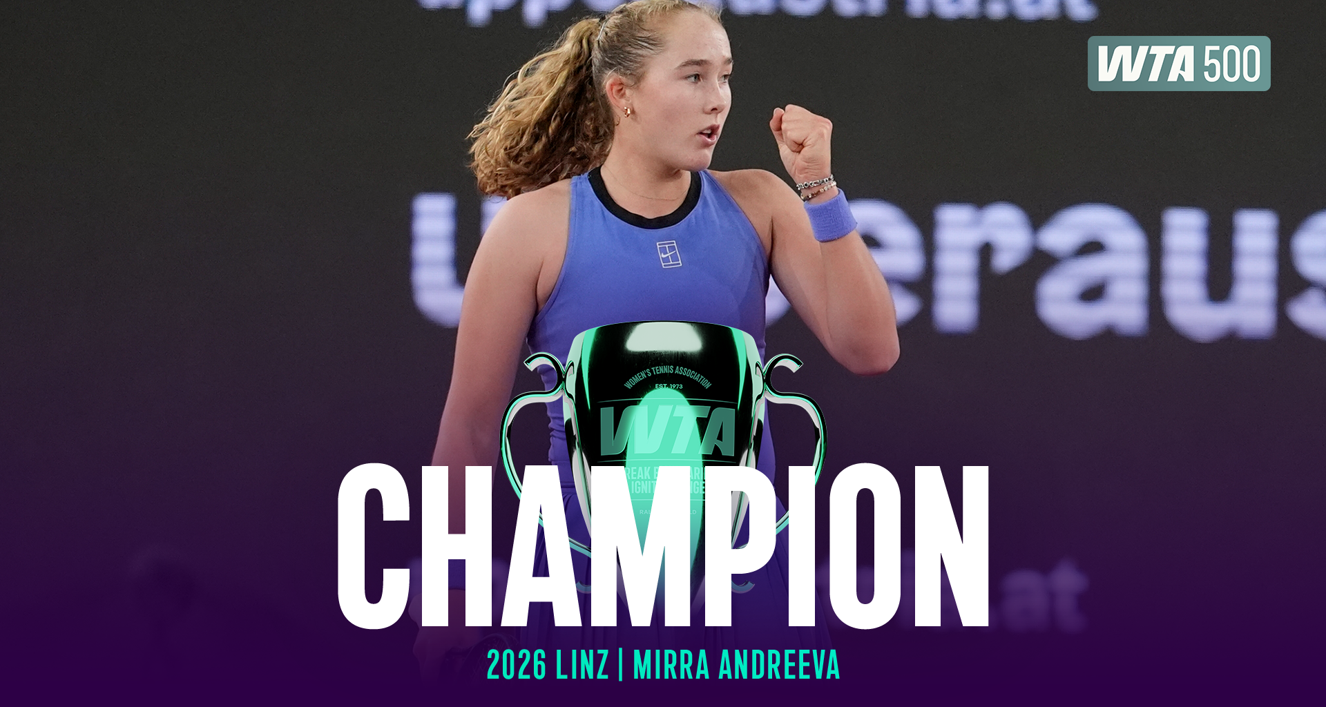 Andreeva rallies past Potapova to win Linz title