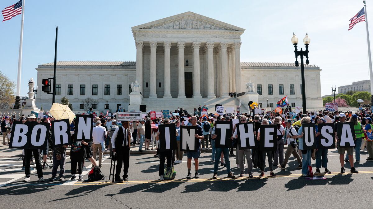 Supreme Court hears challenge to birthright citizenship as Trump attends arguments