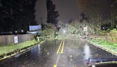 Storm damage in the River Valley early Saturday morning