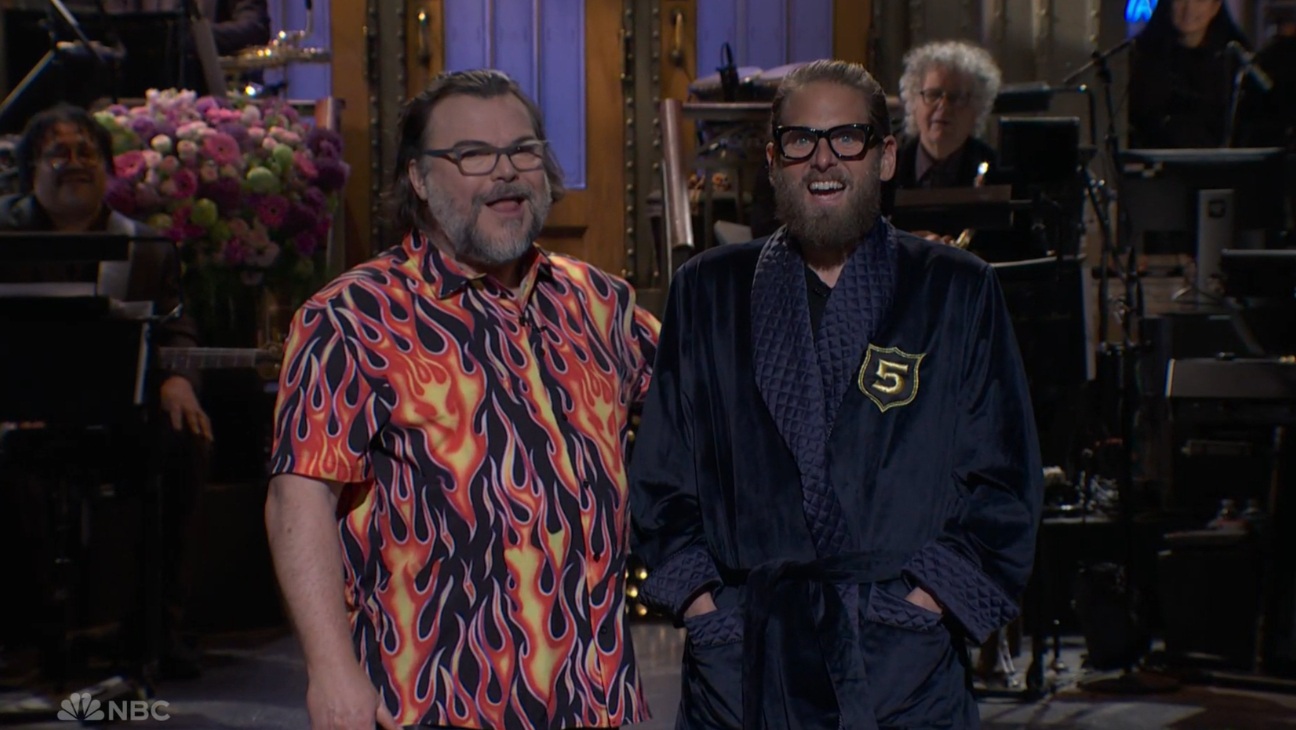Jack Black and Jonah Hill on SNL.