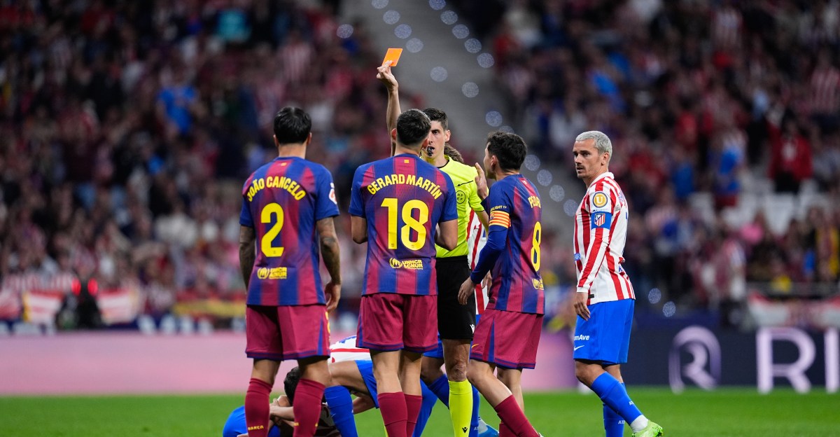 VAR audio of decision to overturn Gerard Martin’s red card for Barcelona vs Atletico released