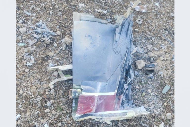 The Iranian state media showed fragments of a downed US jet