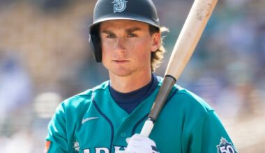 Mariners prospect Colt Emerson day to day with foot injury
