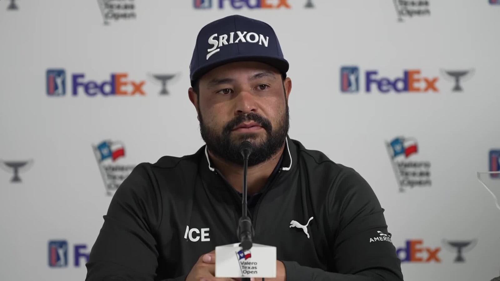 J.J. Spaun news conference after winning Valero