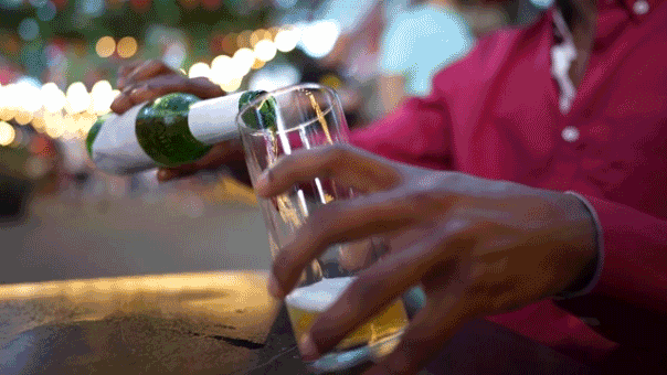 Man pouring beer - alcohol tips