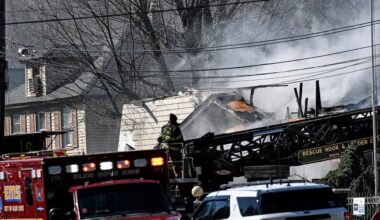 Firefighters battle blaze at Big Valley Nursery in Glen Head