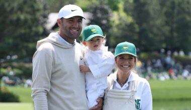 Scottie Scheffler brings 12-day-old son Remy to the Masters Par 3 Contest