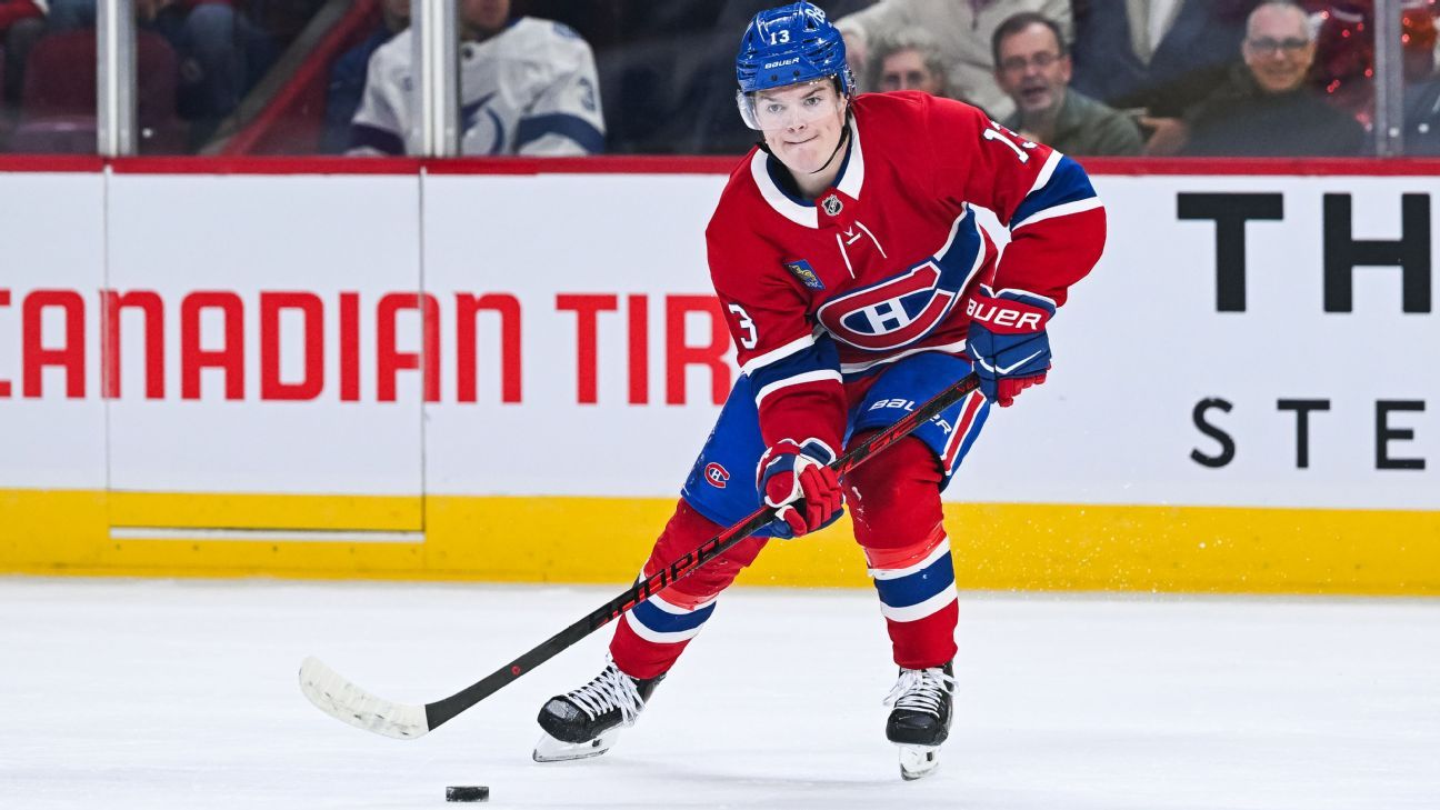 Cole Caufield 1st Canadiens player to hit 50-goal milestone since 1990