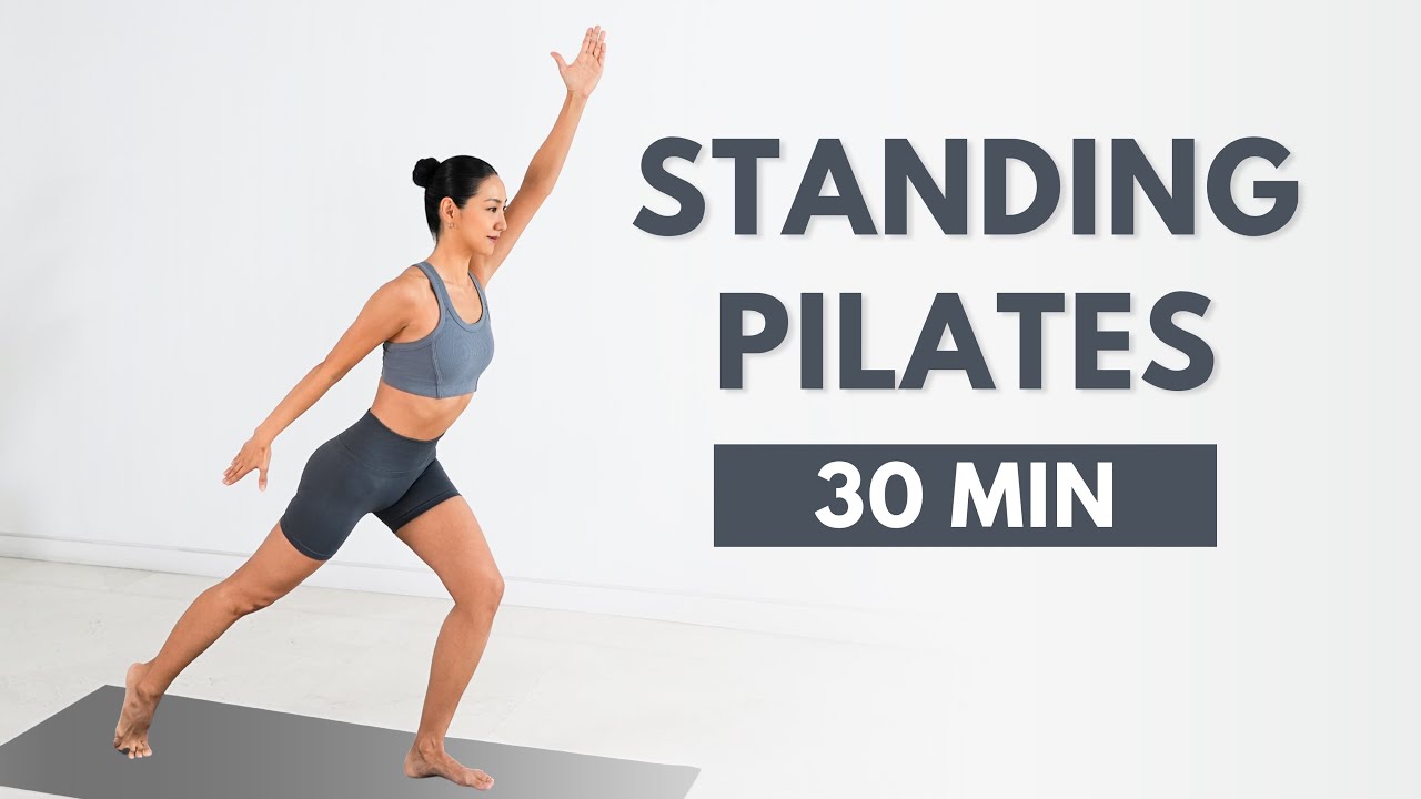 30 MIN Standing Pilates 🔥 Burn Fat Fast & Slim Full Body (No Equipment) - YouTube