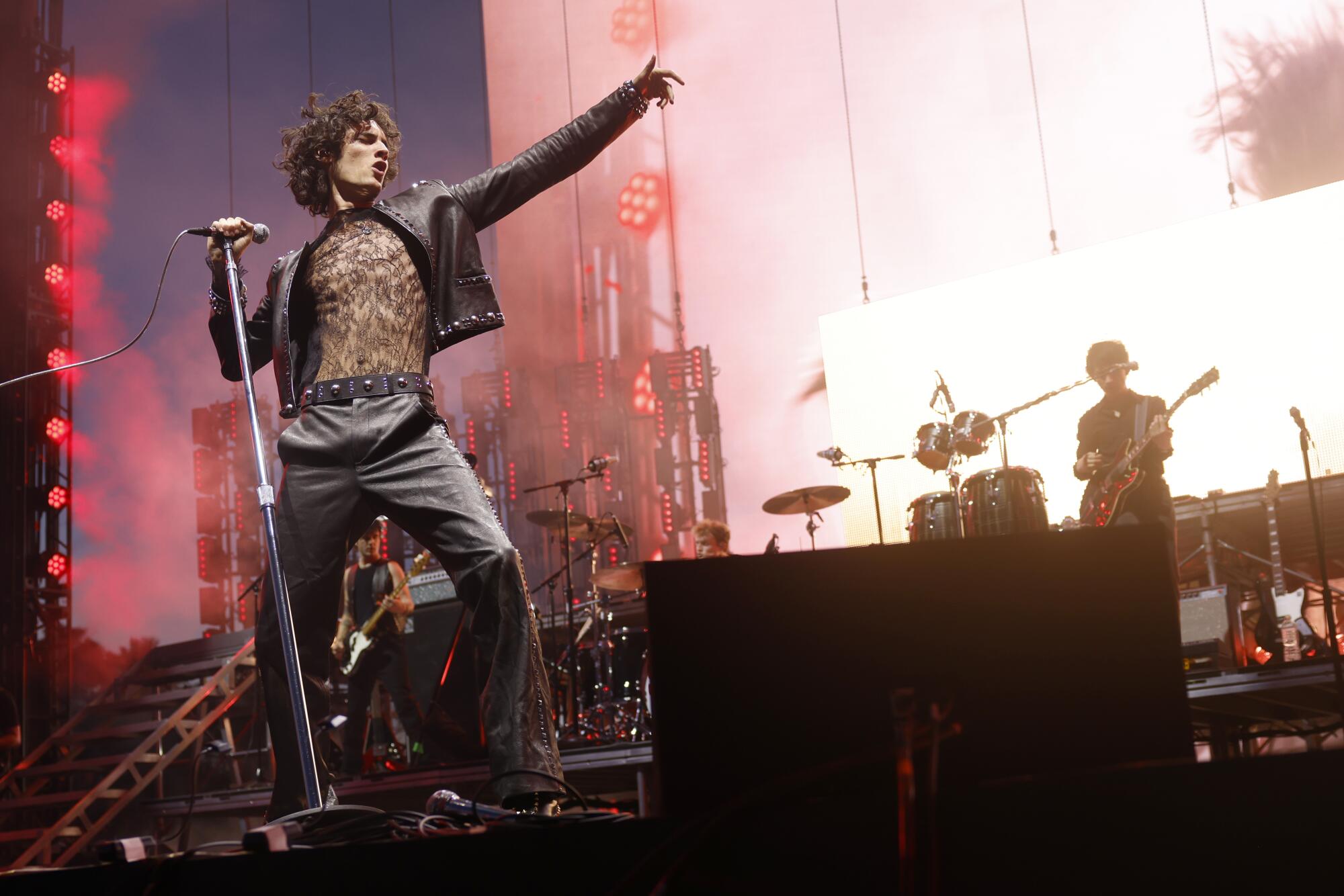 Sombr performs at the Coachella Valley Music and Arts Festival.