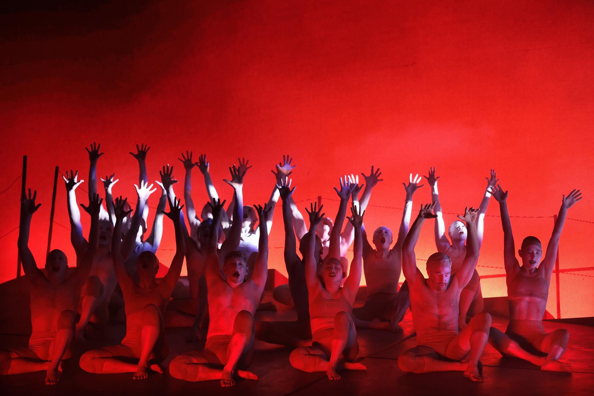 Nine Inch Noize performs at the Sahara stage.