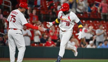 Walker continues hot start, joins Cards legends with 8th HR