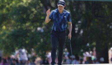 Collin Morikawa hobbles way to T-7 at Masters