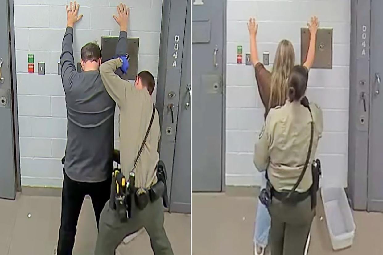 Joseph (left) and Kendra Duggar (right) being booked into custody in MarchCredit: Washington County Sheriff's Office (2)