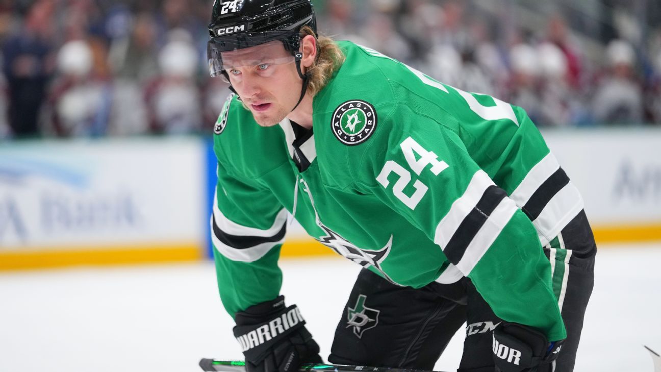 Stars' Hintz to miss start of playoffs; Heiskanen expected back