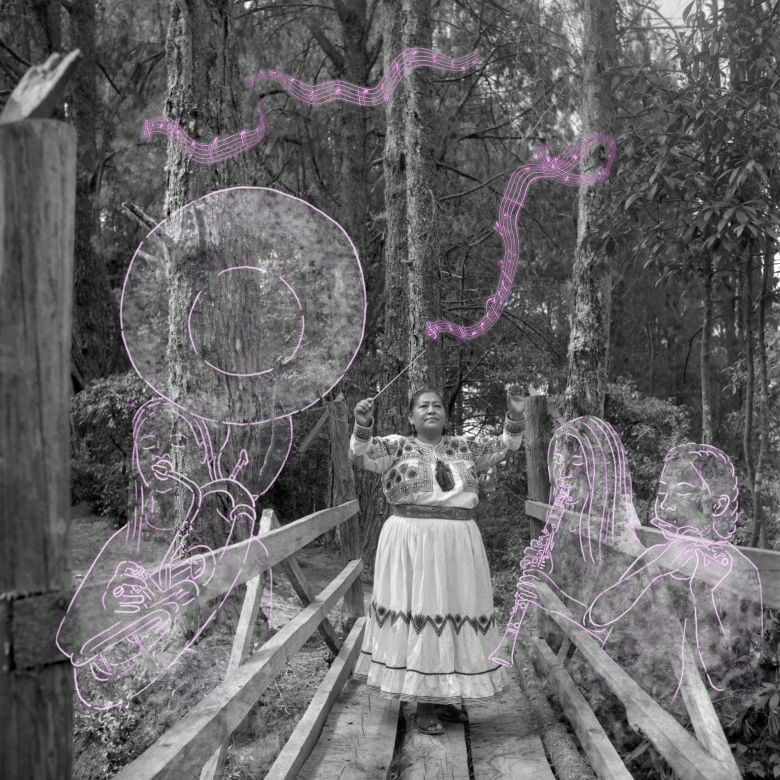 It features digital illustrations made by the photographer.