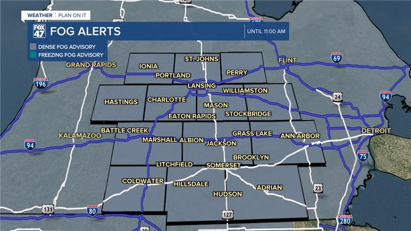 Dense Fog Advisory in effect across all of our neighborhoods through 11 AM Friday with visibility less than a quarter mile