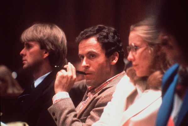This 1979 file photo shows Ted Bundy, convicted murderer, in a Miami courtroom. (AP Photo, File)