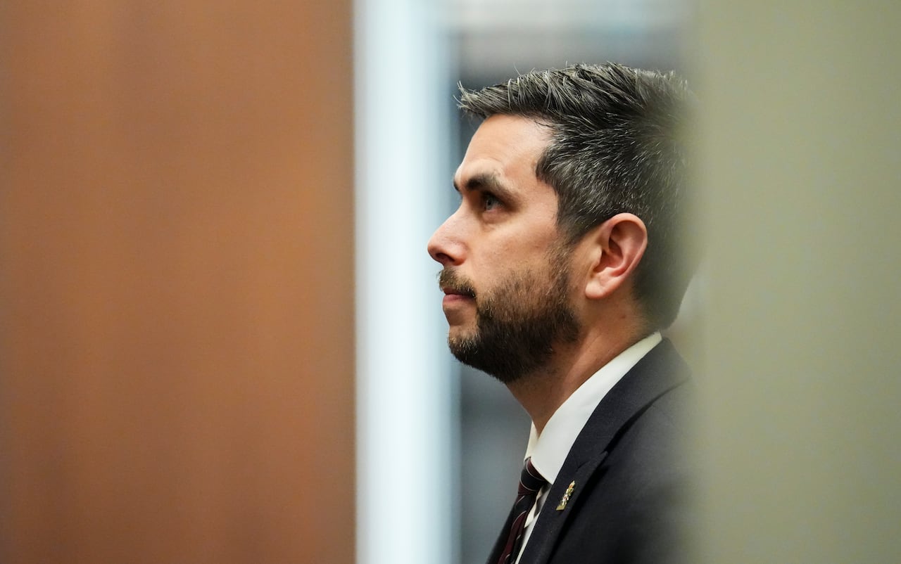 Director of Canadian Security Intelligence Service (CSIS) Daniel Rogers leaves a meeting of the National Security Council on Parliament Hill in Ottawa on Friday, June 13, 2025.