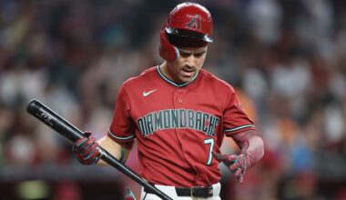 Diamondbacks' Corbin Carroll leaves with low back tightness