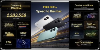 Poco X8 Pro and X8 Pro Max at a glance