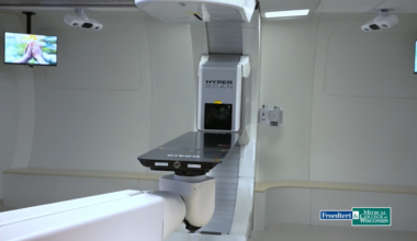 A machine that emits a proton beam as part of proton therapy cancer treatment is pictured. Courtesy Froedtert Hospital