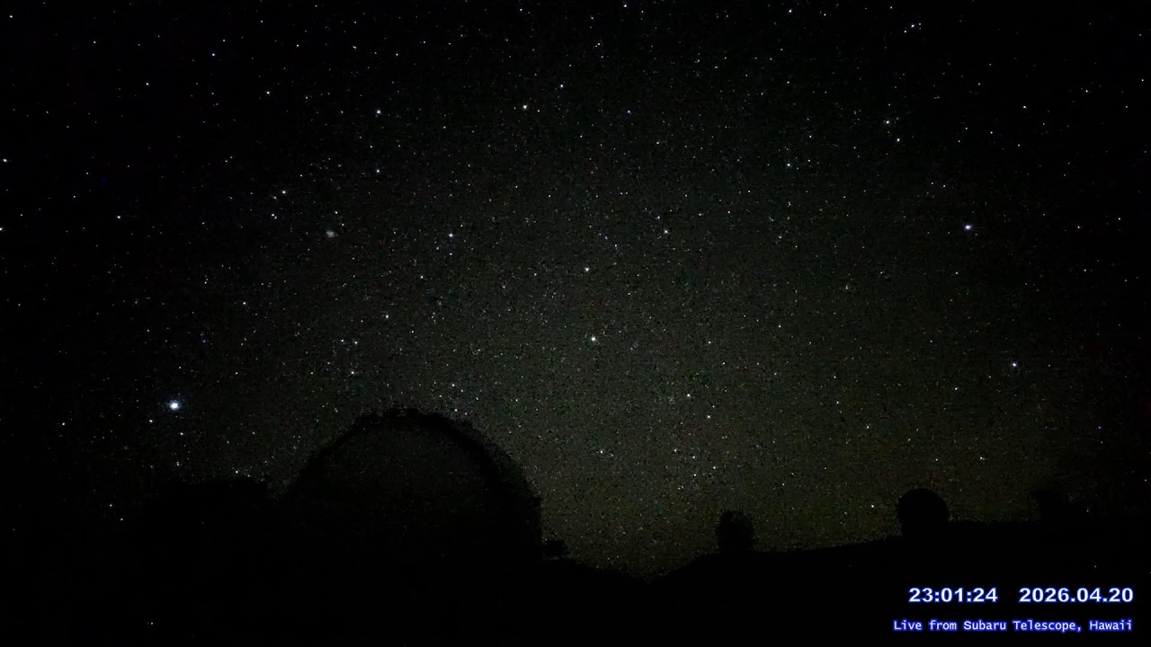 Meteor shower & MaunaKea East view LIVE from Subaru telescope NAOJ, Hawaii - YouTube