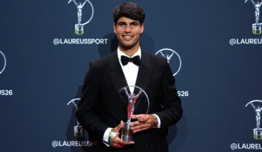 Laureus World Sports Awards: Tennis dominates as Carlos Alcaraz and Aryna Sabalenka win World Sportsman and Sportswoman of the Year