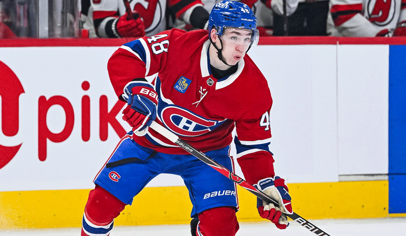 Montreal Canadiens NHL Lane Hutson