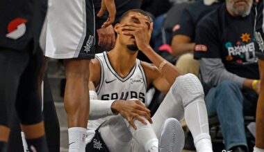 Victor Wembanyama ruled out of Spurs Game 2 after entering concussion protocol